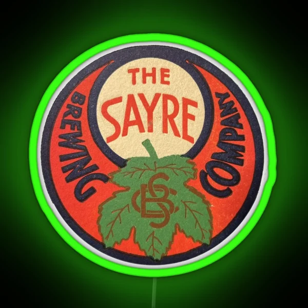 Vintage The Sayre Brewing Company Sayre Brewing Company RGB Neon Sign