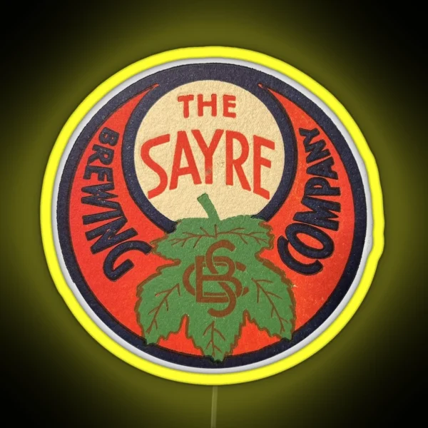 Vintage The Sayre Brewing Company Sayre Brewing Company RGB Neon Sign
