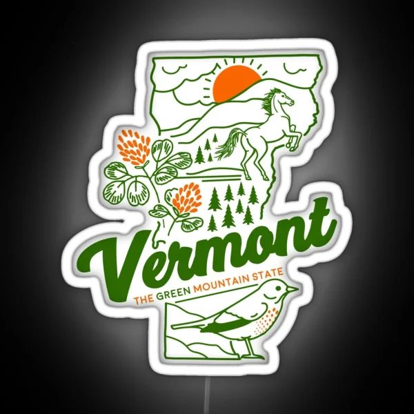 Vintage Vermonled RGB Neon Sign