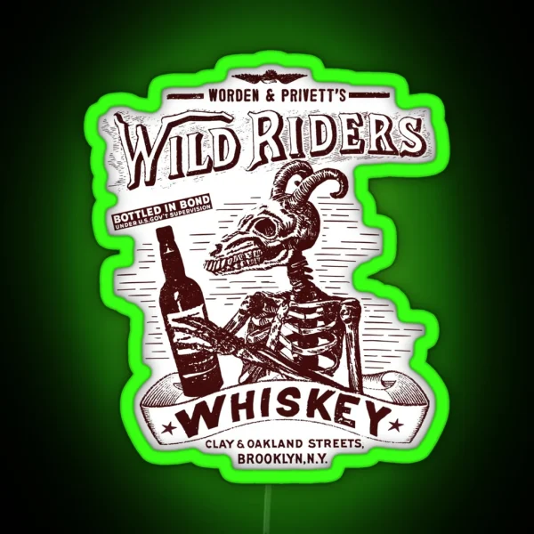 Vintage Whiskey RGB Neon Sign
