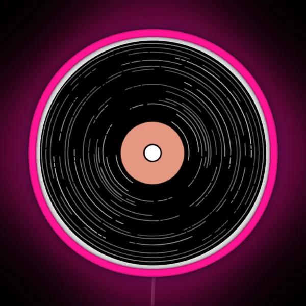 Vinyl Record RGB Neon Sign
