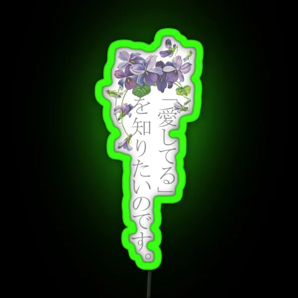Violet Evergarden RGB Neon Sign