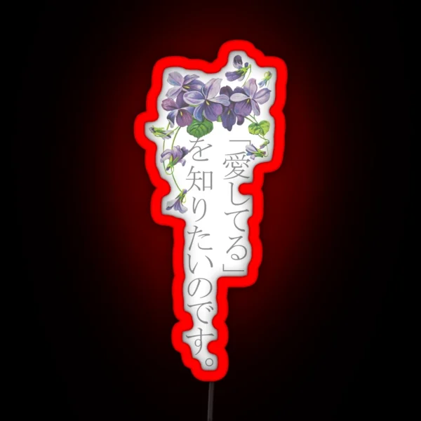 Violet Evergarden RGB Neon Sign