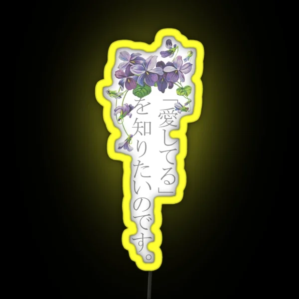 Violet Evergarden RGB Neon Sign