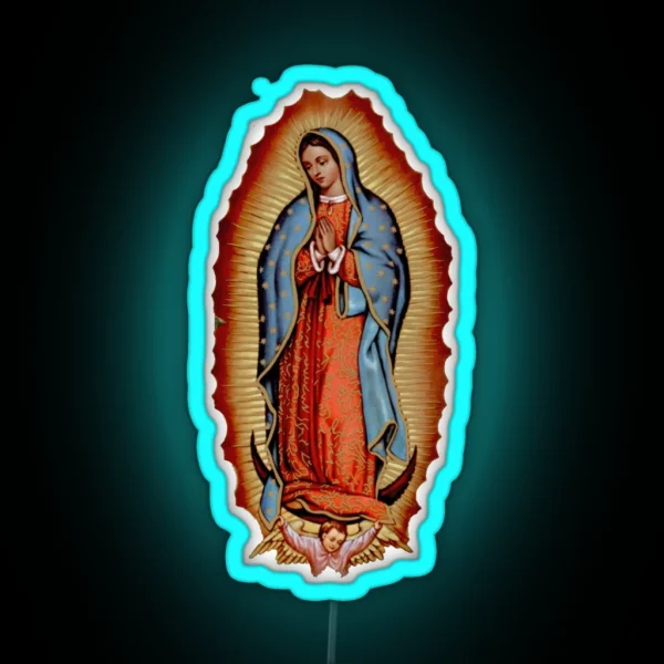 Virgen De Guadalupe RGB Neon Sign