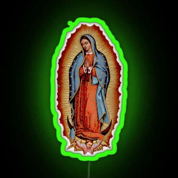 Virgen De Guadalupe RGB Neon Sign