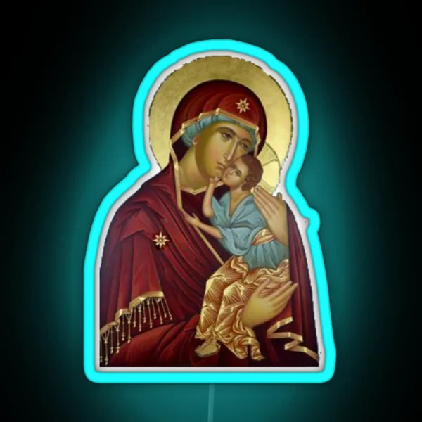 Virgin Mary RGB Neon Sign