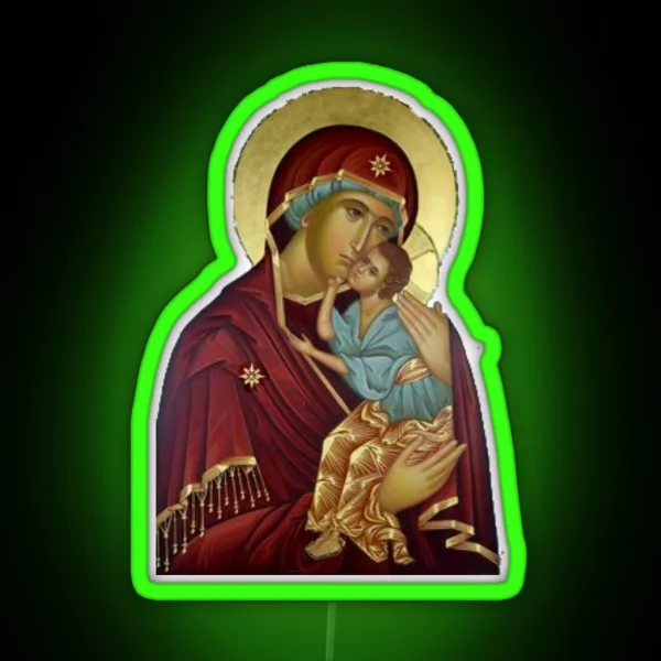 Virgin Mary RGB Neon Sign