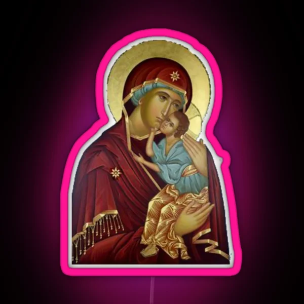 Virgin Mary RGB Neon Sign