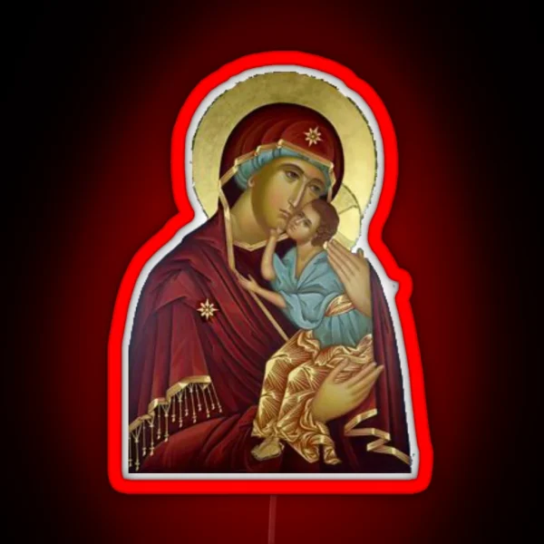 Virgin Mary RGB Neon Sign