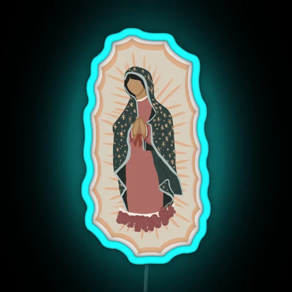 Virgin Mary RGB Neon Sign