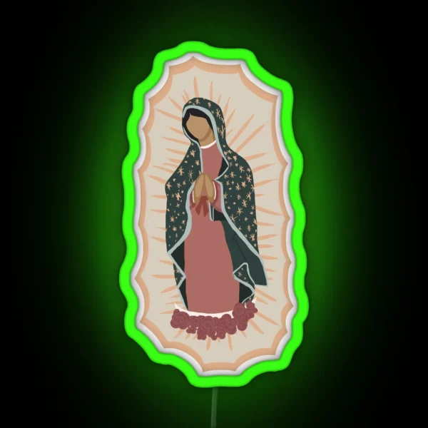 Virgin Mary RGB Neon Sign