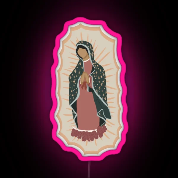 Virgin Mary RGB Neon Sign