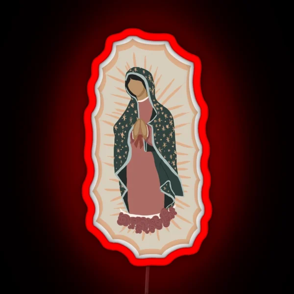 Virgin Mary RGB Neon Sign