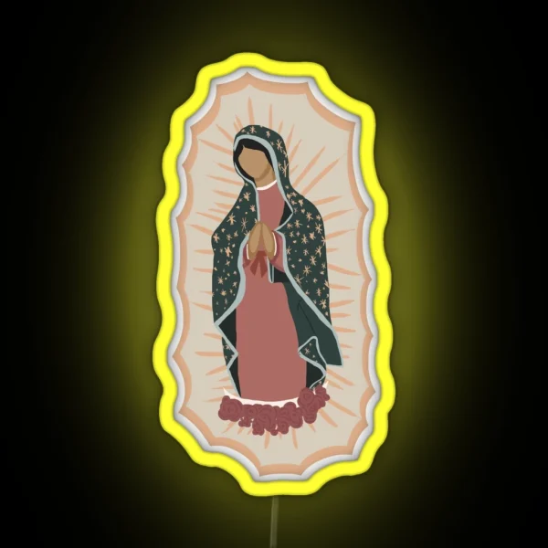 Virgin Mary RGB Neon Sign