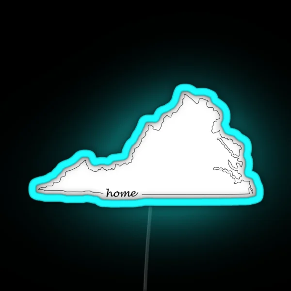 Virginia Is My Home RGB Neon Sign