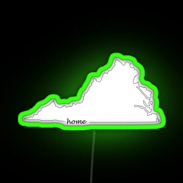 Virginia Is My Home RGB Neon Sign