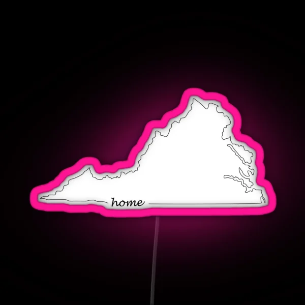 Virginia Is My Home RGB Neon Sign
