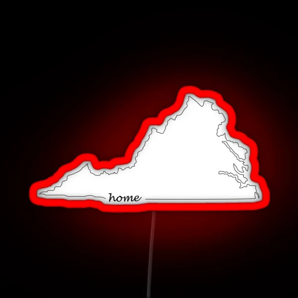 Virginia Is My Home RGB Neon Sign