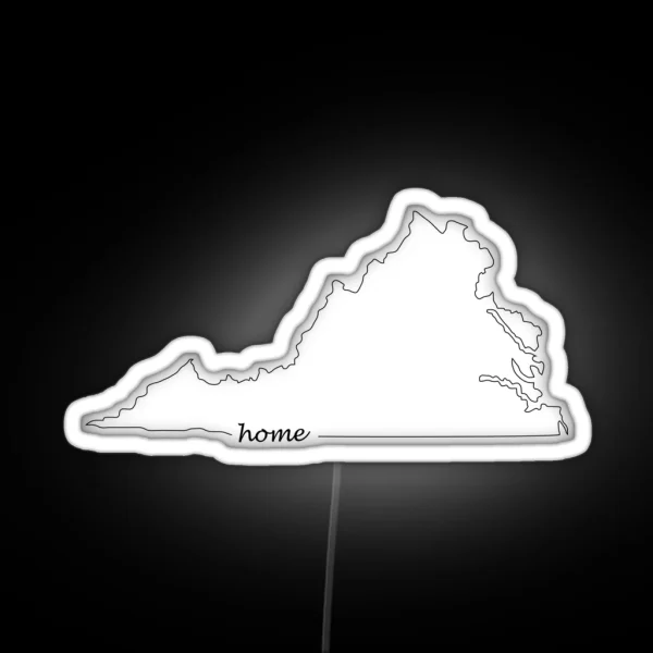 Virginia Is My Home RGB Neon Sign