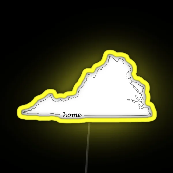 Virginia Is My Home RGB Neon Sign