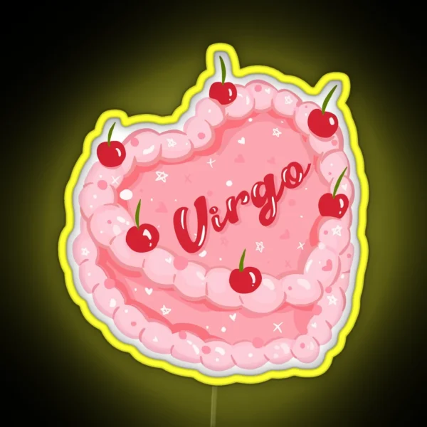 Virgo Cake RGB Neon Sign