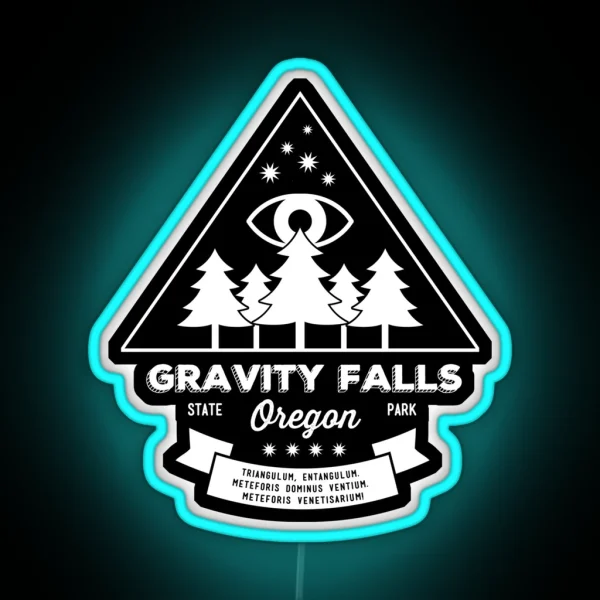 Visit Gravity Falls Oregon RGB Neon Sign