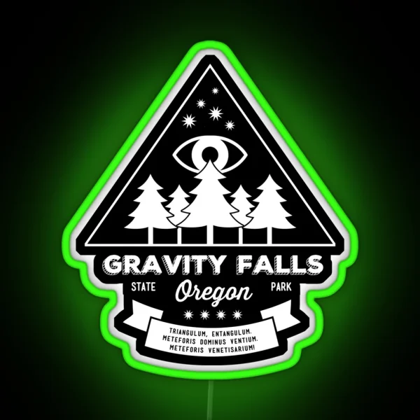 Visit Gravity Falls Oregon RGB Neon Sign