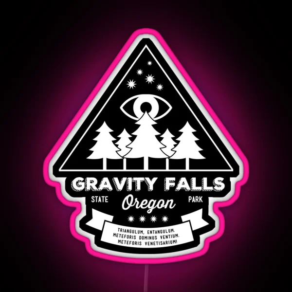 Visit Gravity Falls Oregon RGB Neon Sign
