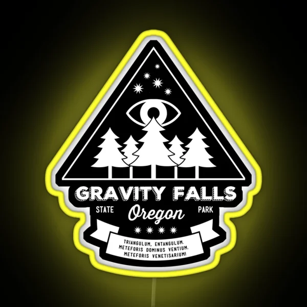 Visit Gravity Falls Oregon RGB Neon Sign