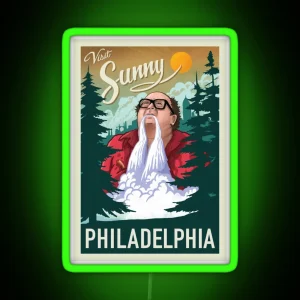 Visit Sunny Philadelphia RGB Neon Sign