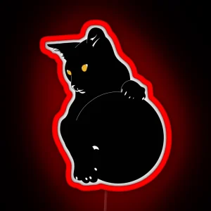 Void Kitty Holds The Void RGB Neon Sign