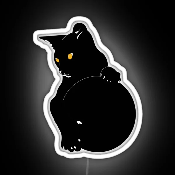 Void Kitty Holds The Void RGB Neon Sign