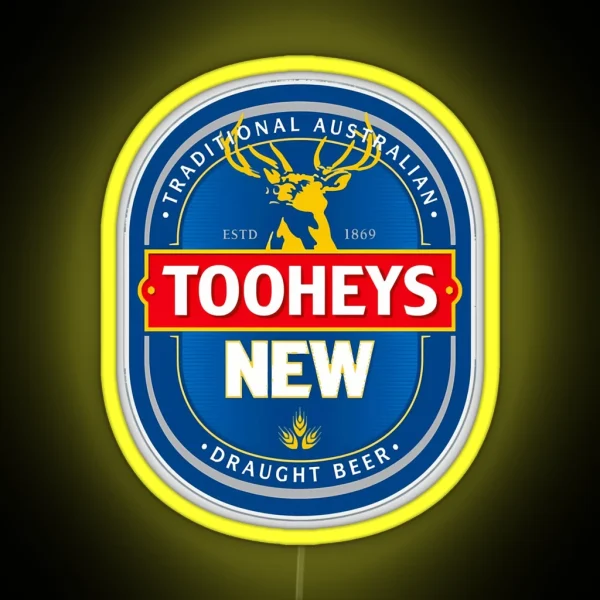 Vol Tooheys Old Brewery Irish Whiskey Logo Brewery Local RGB Neon Sign