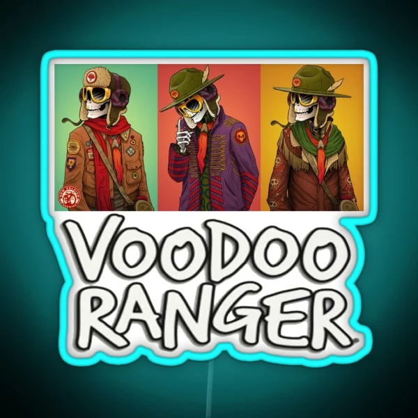 Voodoos Rangers IPA Juicy Haze New Belgium RGB Neon Sign