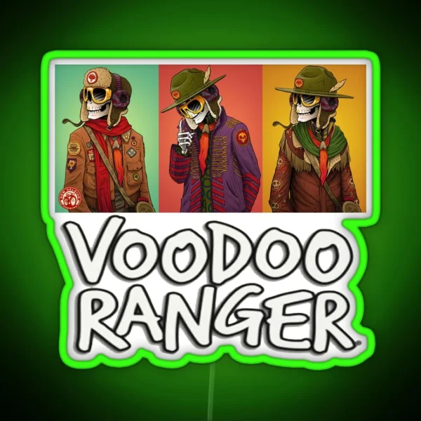 Voodoos Rangers IPA Juicy Haze New Belgium RGB Neon Sign