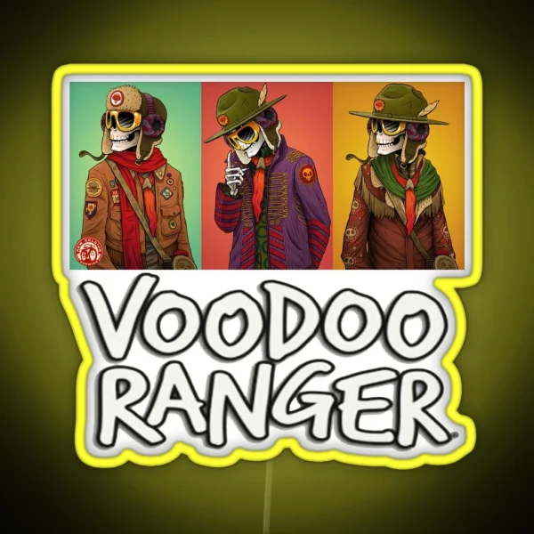 Voodoos Rangers IPA Juicy Haze New Belgium RGB Neon Sign