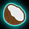 VSCO Girl Inspired Coconut Theme RGB Neon Wall Decor Sign