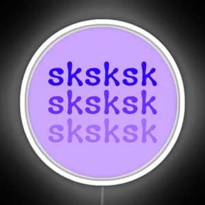 VSCO GIRL SKSKSK DESIGN RGB Neon Sign