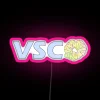 RGB Neon Art Canvas Sign with Colorful Visual Expression Possibilities