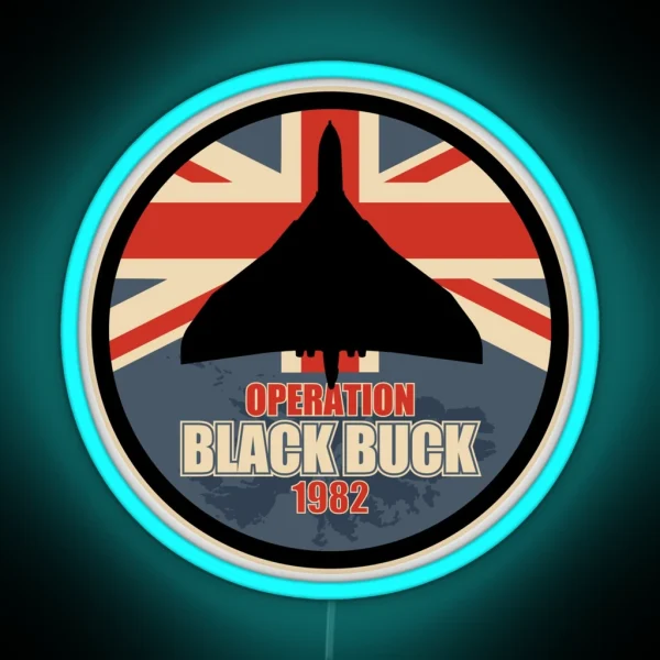 Vulcan Bomber Operation Black Buck 1982 RGB Neon Sign