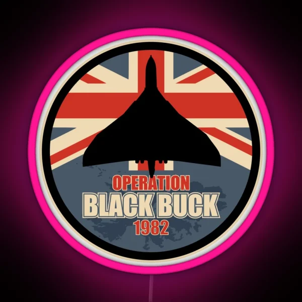 Vulcan Bomber Operation Black Buck 1982 RGB Neon Sign