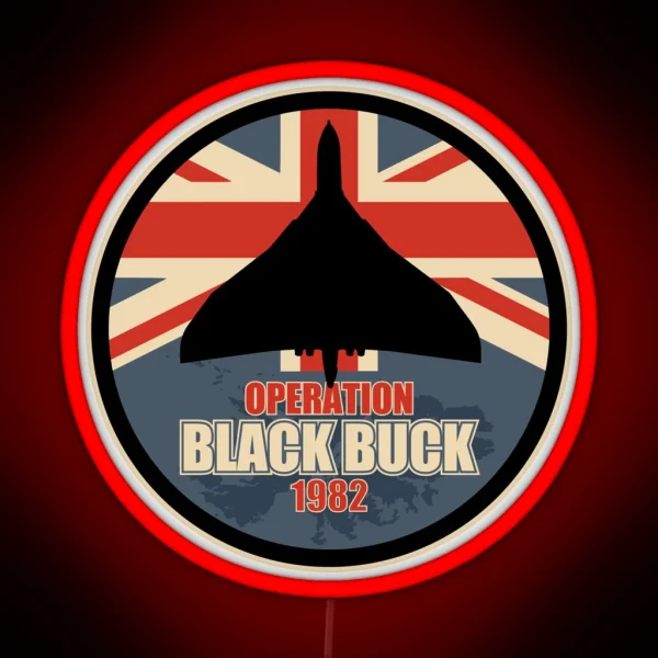 Vulcan Bomber Operation Black Buck 1982 RGB Neon Sign