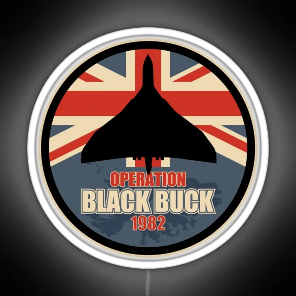 Vulcan Bomber Operation Black Buck 1982 RGB Neon Sign