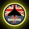 Vintage RAF aircraft inspired RGB neon bar decoration, Operation Black Buck