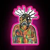 Neon Gawk Sign with Vibrant RGB Lighting and Edgy Design