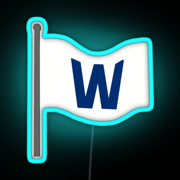 W Flag RGB Neon Sign