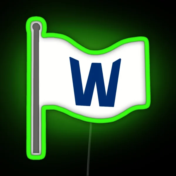 W Flag RGB Neon Sign