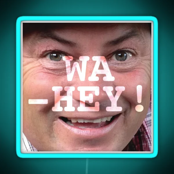 Wa Hey Wheeler Dealers Mike Brewer Tee RGB Neon Sign