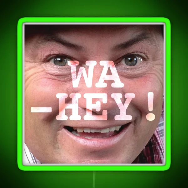 Wa Hey Wheeler Dealers Mike Brewer Tee RGB Neon Sign